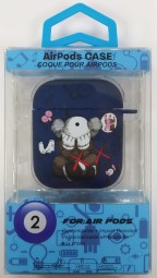 Силиконовый светящийся в темноте чехол для AirPods 1/2 Luxo Kaws рисунок №14