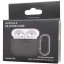 Силиконовый чехол для AirPods 4 с карабином серый
