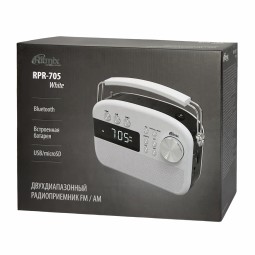 Портативный радиоприемник Ritmix RPR-705 белый