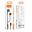 Стереонаушники Hoco M115 Pro с микрофоном Type-C черные