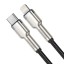 Кабель-зарядка Type-C на Lightning Baseus Cafule Metal 20W 1м CATLJK-A01 чёрный