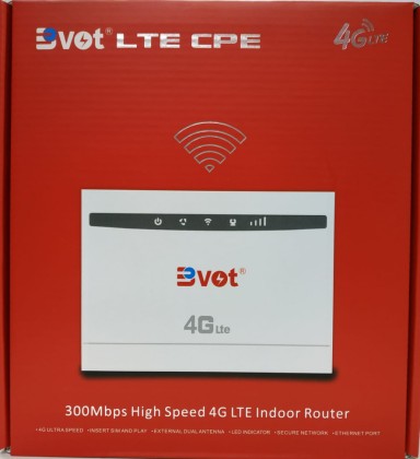 Мобильный роутер Bvot 4G LTE CPE WiFi 300 Mbps/1wan/2lan белый