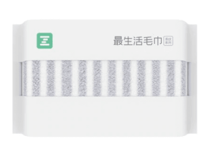 Полотенце банное Xiaomi ZSH Stripe 70*145см A1173 бело-серое