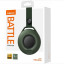 Стереонаушники Bluetooth Полноразмерные Recci Battle RSK-W26 зеленые