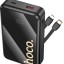 Powerbank Hoco Q37A 20000mAh 22.5W+PD20W 1USB/1C с проводом Type-C/Lightning черный