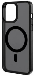 Накладка для i-Phone 13 Pro Max Keephone Alloy Magsafe силикон матовый черный
