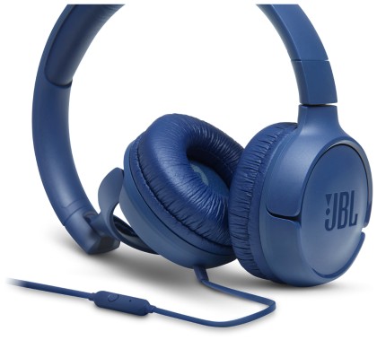 Стереонаушники полноразмерные JBL Tune 500 с микрофоном 1.2м синие