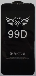 Защитное стекло для i-Phone 7 Plus/8 Plus 99D чёрное