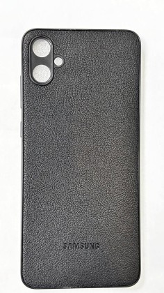 Накладка для Samsung Galaxy A05 силикон под кожу черная