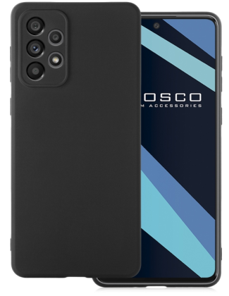 Чехол-накладка для Samsung Galaxy A73 5G силикон матовый чёрный
