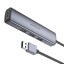 Кабель-переходник Borofone DH12 USB на USB2.0x4 1.2М серый