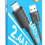 Usb Кабель-зарядка Micro Hoco X88 Cool 2.4A 1м силиконовый чёрный