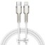 Кабель-зарядка Type-C на Lightning Baseus Cafule Metal 20W 1м CATLJK-A02 белый