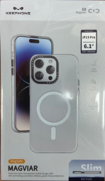 Накладка для i-Phone 15 Pro Keephone Magviar Magsafe прозрачная