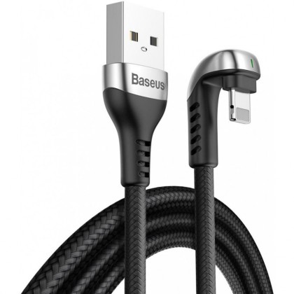 Usb Кабель-зарядка Lightning Baseus Green U-shaped 2A 1.5м (CALUX-B01) чёрный