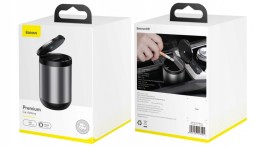 Автомобильная пепельница Baseus Premium Car Ashtray (CRYHG01-0G) серая