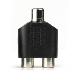 Переходник 1хRCA (мама)-2хRCA (мама) Smartbuy A218