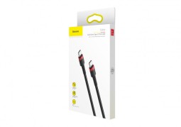 Кабель-зарядка Type-C на Type-C Baseus Cafule series PD2.0 2м (CATKLF-H91) красно-черный