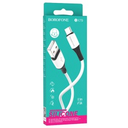 Usb Кабель-зарядка Type-C Borofone BX79 3A 1м белый