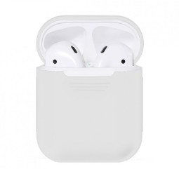 Силиконовый чехол для AirPods белый