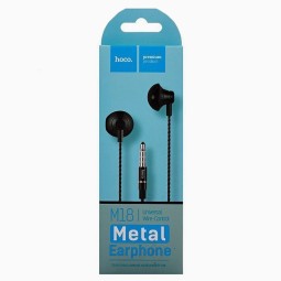 Наушники с микрофоном Hoco M18 Goss metal 1.2м черные