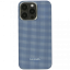 Накладка для i-Phone 15 Pro Max 6.7" Pitaka Magez Case 5 Aramid Fiber сине-белый (Ocean)