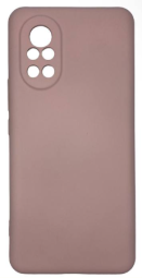 Накладка для Huawei Nova 8 Silicone cover без логотипа пудро