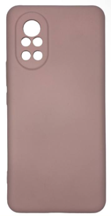 Накладка для Huawei Nova 8 Silicone cover без логотипа пудро