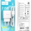 Сетевое зар. устр. Hoco C141A с шнуром Micro 2USB 2.1A белое