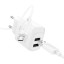 Сетевое зар. устр. Hoco C141A с шнуром Micro 2USB 2.1A белое