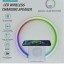 Настольная Bluetooth колонка с зарядным устройством LED Wireless Charging Speaker BT 258