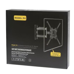Кронштейн для телевизора 32-65" Model-P4 наклонно-поворотный черный