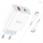 Сетевое зар. устр. Hoco C97A с шнуром Type-C на Type-C 1USB/1С PD3.0/QC3.0 20W/18W белое