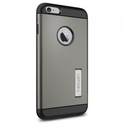 Чехол Spigen для i-Phone 6 Plus Slim Armor Series SGP10905 стальной