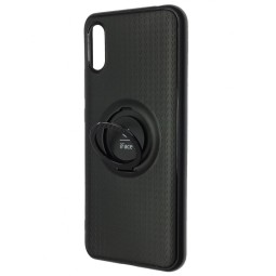 Чехол-накладка для Xiaomi Redmi 9A силикон iface с держателем черный