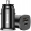 Автомобильное заряд. устр. Baseus Circular Metal 1USB/1C 30W CCALL-BS01 черное