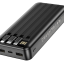 Powerbank Borofone BJ20A 20000mAh 2USB/1C с проводом Type-C/Micro/Lightning черный