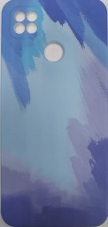 Накладка для Xiaomi Redmi 9C силикон перламутр разноцветный
