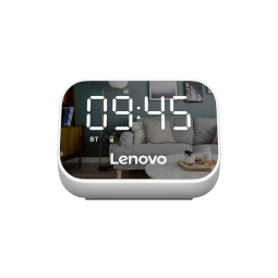Bluetooth колонка с часами Lenovo TS13 BT5.0/1500mAh/6ч белая