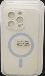 Накладка для i-Phone 14 Pro 6.1" Magsafe силикон бежевая