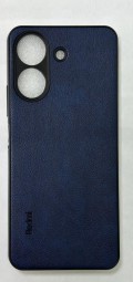Накладка для Xiaomi Redmi 13C силикон под кожу синяя