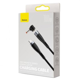 Кабель-переходник Baseus Zink Magnetic Lenovo Type-C на DC 100W 2м CATXC-Y01 черный