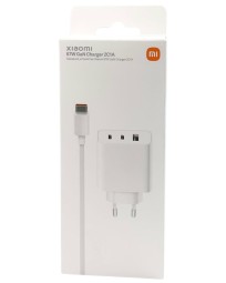 Сетевое зарядное устройство Xiaomi MI 1USB/1C 67W с проводом TC-TC (MDY-10-EX) в упаковке белое
