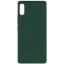 Накладка для Samsung Galaxy A02 Silicone cover без логотипа кислотно-розовая