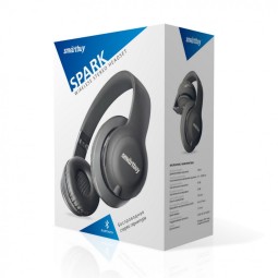 Стереонаушники Bluetooth Полноразмерные Smartbuy Spark SBH-7045 BT5.0/350mAh/10ч серые