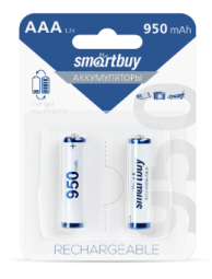Аккумулятор NiMh Smartbuy AAA/2BL 950 mAh (24/240) (SBBR-3A02BL950)