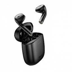 Мобильная Bluetooth-гарнитура Baseus Encok W04 IP54 TWS V5.0 сенсорная (NGW04-01) чёрная