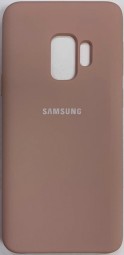 Накладка для Samsung Galaxy S9 Silicone cover пудро
