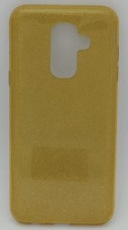 Накладка для Samsung Galaxy A6 Plus (2018) силикон блестящий в ассортименте