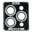 Защитное стекло для задней камеры Supglass XC-34 iPh 14Pro/14 Pro Max 3pcs